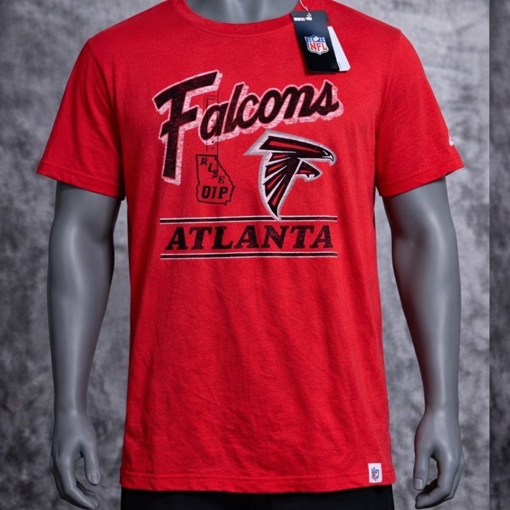 '47 Brand Atlanta Falcons NFL Red Graphic T-Shirt Men's Medium‎ Unisex Cotton